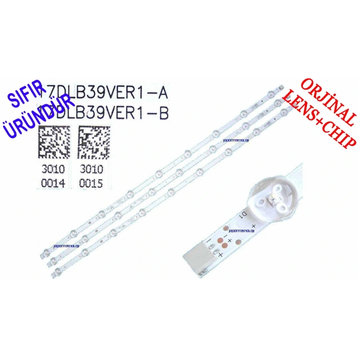 VESTEL 39 DRT VNB A-TYPE_REV0.2 , VESTEL 39 DRT VNB B-TYPE_REV0.2 , 39FD7100 LED BAR, 30094576 , 30094577 , VES390UNDA-2D-N11, VES390UNDA-2D-N12, LED BAR , 23372909