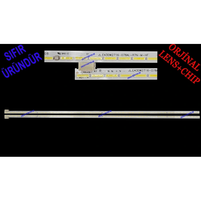 VESTEL, 43FD7500, 43FD7500WT, TECHWOOD 43TWS217, LED BAR, JL.E430W2716-078AL-R7N-M-HF JL.E430W2716-078AR-R7N-M-HF, BACKLIGHT, PANEL LEDLERİ