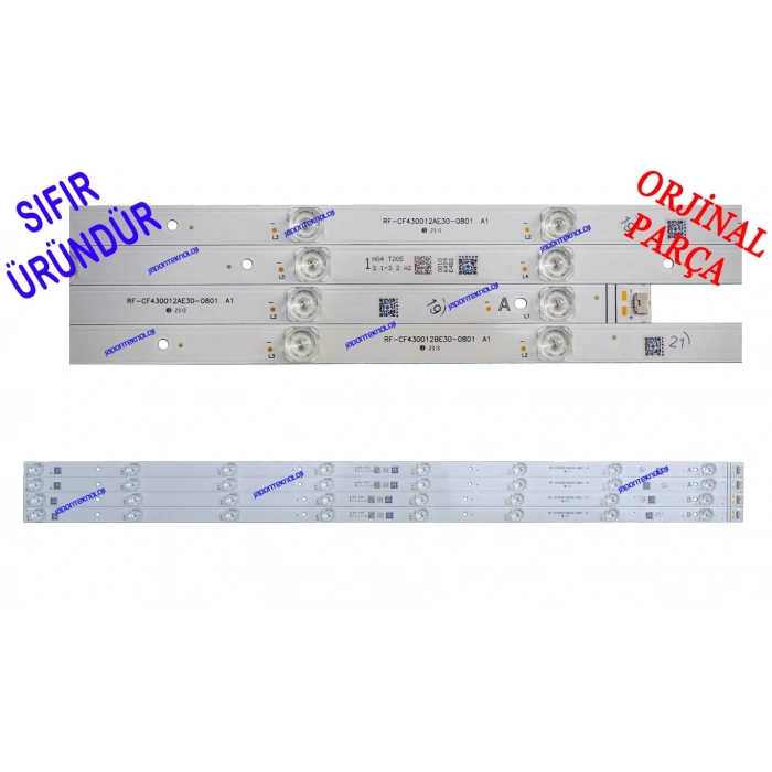 VESTEL, 43UA9600, 43U9700, LED BAR, BACKLIGHT, TOSHIBA, 43UL4C63D, 43UA4D63DT, LED BAR, RF-CF430012BE30-0801, RF-CF430012AE30-0801, 30106500, 30106501, 30106499 , 30106497
