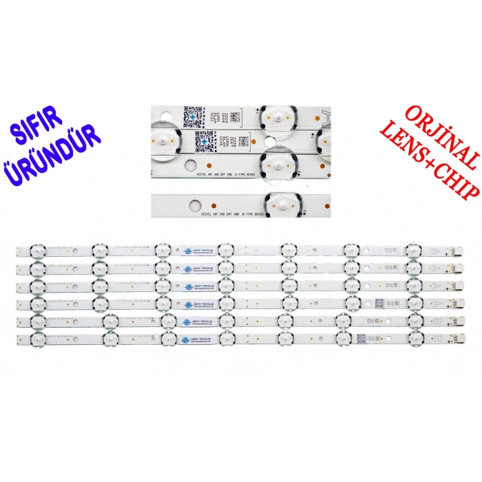 VESTEL 48 UHD DRT, ​​​​​​​VESTEL 48UB8300 LED BAR, TELEFUNKEN 48TU6020 LED BAR , FINLUX 48FU610 LED BAR