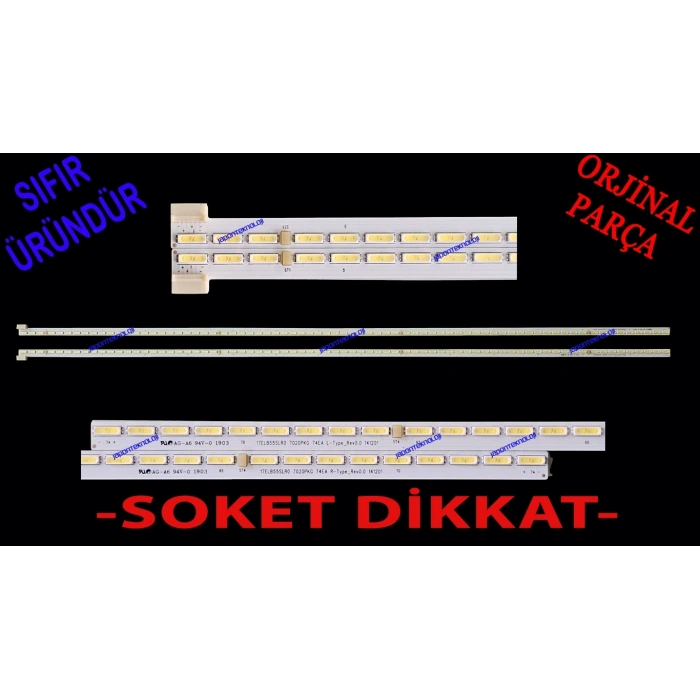 VESTEL, 55İNC, 17ELB55SLR0 7020PKG 74EA L-TYPE, 17ELB55SLR0 7020PKG 74EA R-TYPE,