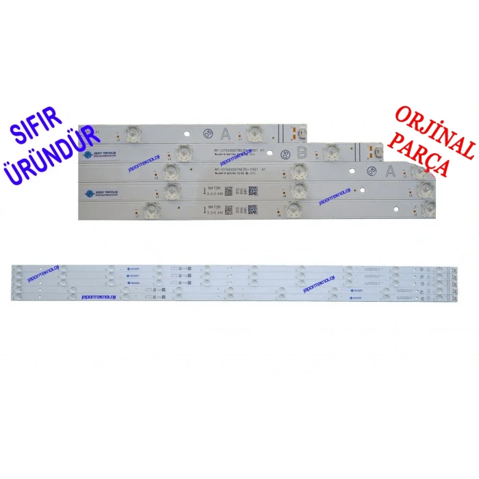 VESTEL, 55UA9600, 55U9700, HITACHI 55HAL7250, TOSHIBA 55QA4163DG, TELEFUNKEN D55V900M4CWH, LED BAR BACKLIGHT, PANEL LEDLERİ , RF-CF550007AE30-1001, RF-CF550007BE30-0901, 30104265, 30104266, VES550QNZB-N2-Z01