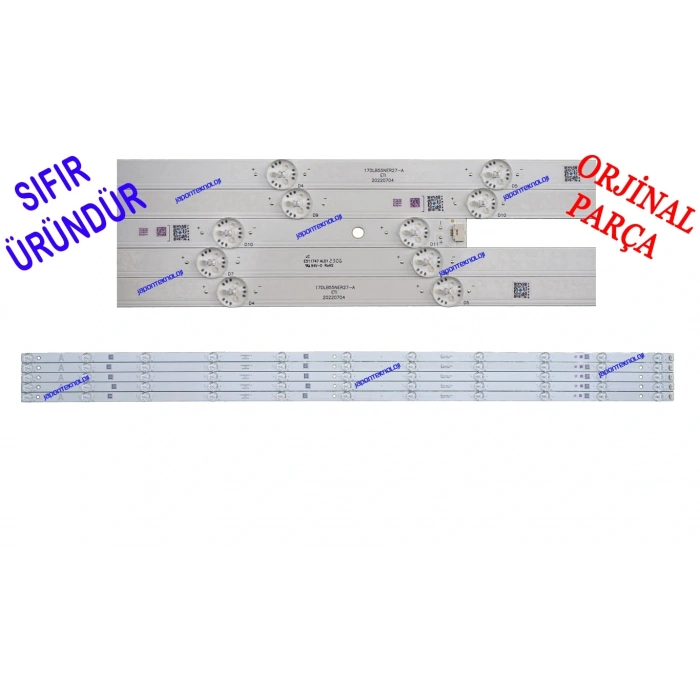 VESTEL, 55UA9631, 55UA9540, 55U9631, 55UA9740, LED BAR, BACKLIGHT, PANEL LEDLERİ, 17DLB55NER27-A, 30113553, 30113553CCC2