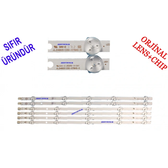 VESTEL, FINLUX, REGAL, HI-LEVEL, LED BAR, SVV480A16A_5LED , SVV480A16B_5LED , VES480UNDS-2D-N11, VES480UNDS-2D-N12 LED BAR , 30090682 , 30090703