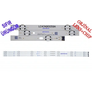 LG, 43UJ630V, 43UJ701V, 43UJ651V, 43LJ5500, 43UJ6560, 43UJ6300, 43UJ710V, 43LJ594V, 43LJ641V, 43UK6470, 43UK6300, LED BAR, BACKLIGHT, PANEL LEDLERİ LED BAR