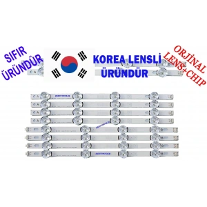 LG INNOTEK, DRT 3.0 42, 42LB SERİSİ 42LB652V , 42LB630V, 42LB620V, 42LF580N, 42LB582V, 42LB580N LED BAR TAKIMI 8ADET ORIGINAL LENS
