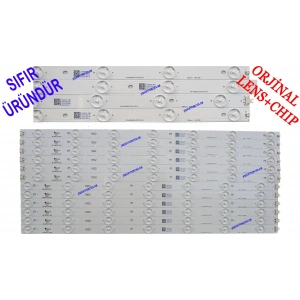 SABA, 55CHN6464, LED BAR, BACKLIGHT, PANEL LEDLERİ, RF-AD550E32-0701R-02 A1, RF-AD550E32-0701L-02 A1, LED BAR