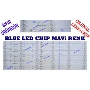 TCL, 55C715, LED BAR, BLUE, MAVİ, TCL, 55C811, 55C815K, 55C715, 55C717, 55C716, 55C78, TCL-55P10-3030FC-12X6-LX20200106, YHF-4C-LB5506-YH10J, LED BAR BACKLIGHT, PANEL LEDLERİ