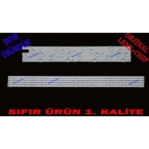 TELENOVA, 55S8001, 55NSK9001, LED BAR, BACKLIGHT, SJ.YM.D5500901-3030CS-M, MS-HK-T550-P9-G-3030-2.1 SJ.YM.D5500901-3030CS-M 1.14.MD550102 9 LEDLİ 107 CM