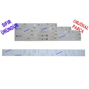 VESTEL, 55UA9600, 55U9700, HITACHI 55HAL7250, TOSHIBA 55QA4163DG, TELEFUNKEN D55V900M4CWH, LED BAR BACKLIGHT, PANEL LEDLERİ , RF-CF550007AE30-1001, RF-CF550007BE30-0901, 30104265, 30104266, VES550QNZB-N2-Z01