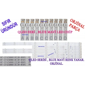 VESTEL 65Q9900, 65QA9700 LED BAR, REGAL 65R854UQ LED BAR, TOSHIBA, TOSHIBA 65QA5D63DT, LED BAR, RF-CF650001AE30-0801, RF-CF650001CE30-0801, RF-CF650001DE30-0501, RF-CF650001BE30-0501