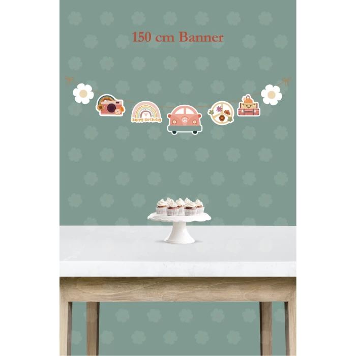 Good Vibes Temalı Büyük Banner *Kalın Kağıt 150cm