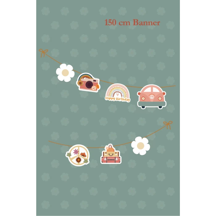 Good Vibes Temalı Büyük Banner *Kalın Kağıt 150cm