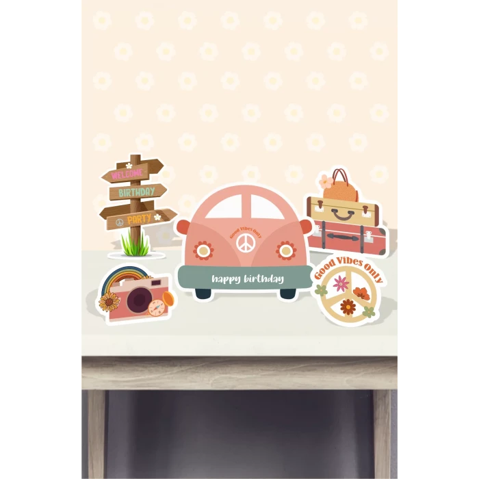 Good Vibes Temalı * Masa Üstü Set (Kağın Kağıt)