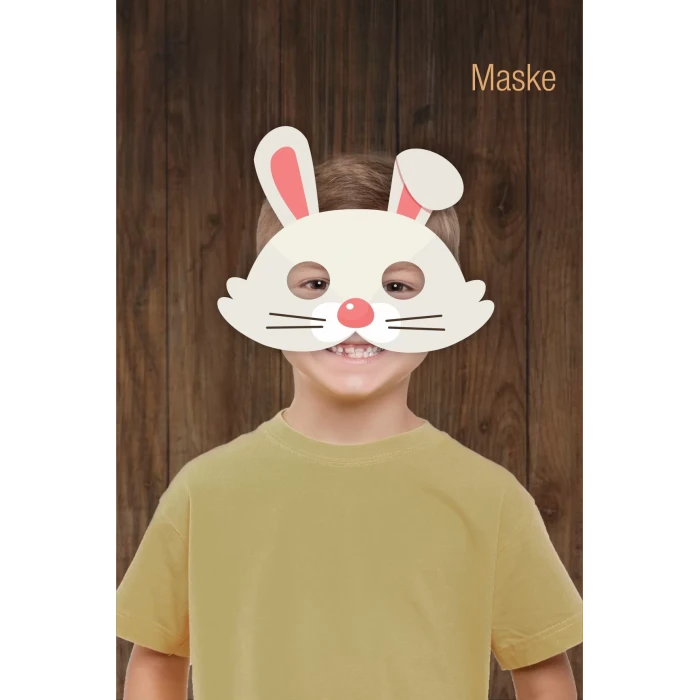 Kırmızı Başlıklı Kız TAVŞAN MASKE  6lı Doğum Günü * (kalın kağıt)