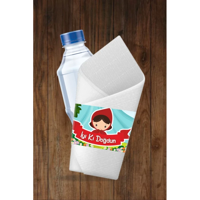 Kırmızı Başlıklı Kız Temalı Peçete Sargısı 16lı