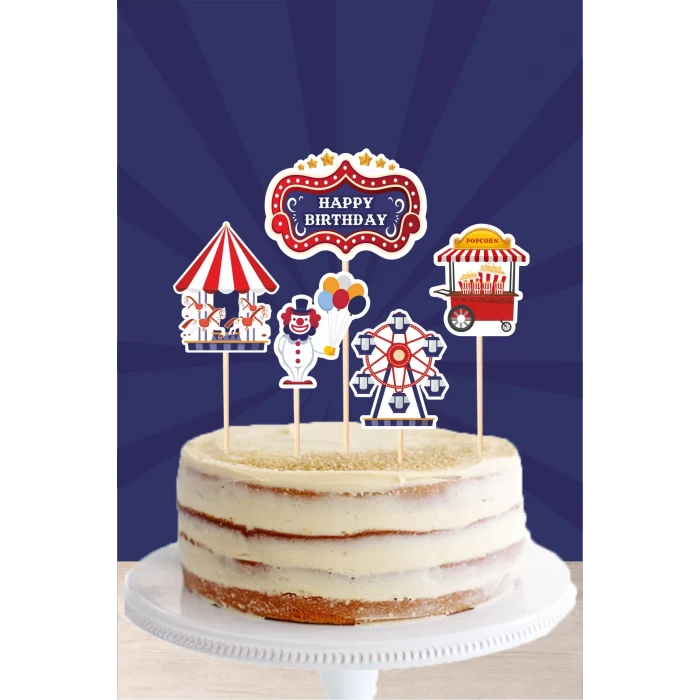 Lunapark Temalı * Pasta Süsü Seti