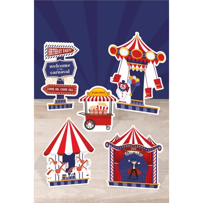 Lunapark Temalı Doğum Günü * Ayaklı Pano Seti