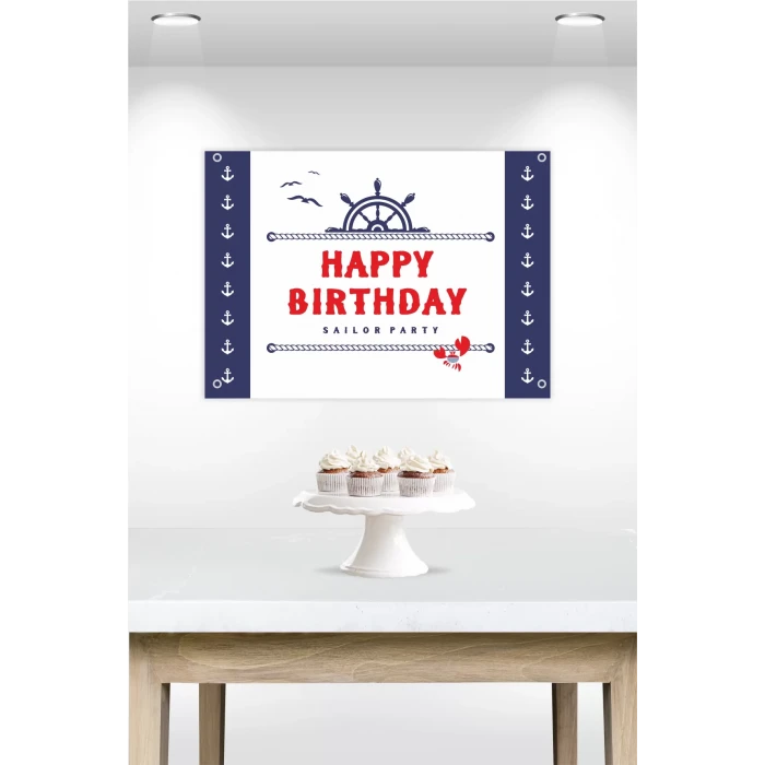 Denizci Temalı Branda Afiş 50x70 cm