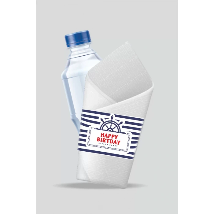 Denizci Temalı Peçete Sargısı 16lı