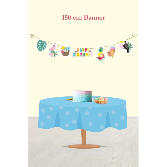 Summer Yaz Temalı Büyük Banner *Kalın Kağıt 150cm