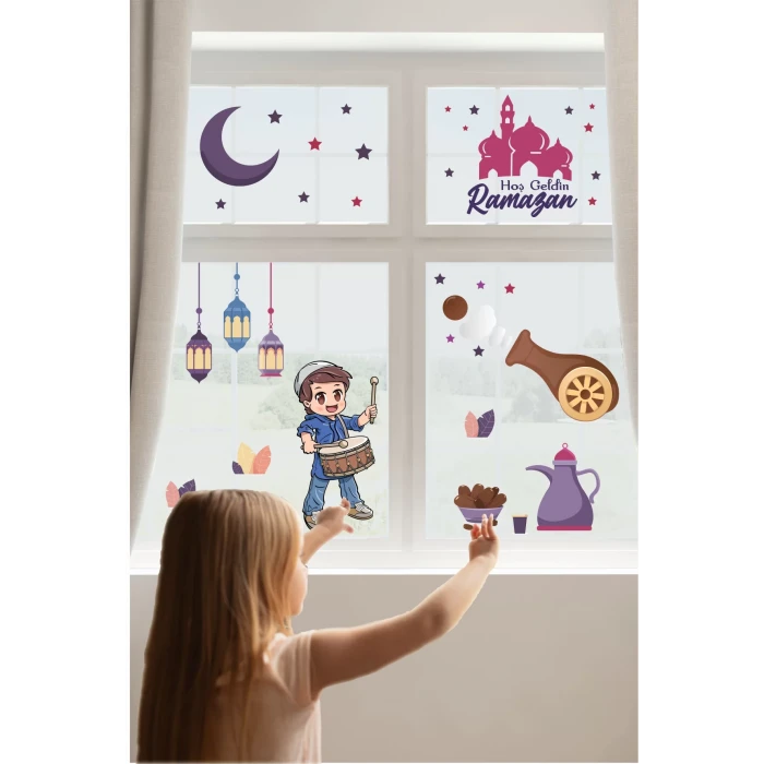 Hoş Geldin Ramazan Duvar Sticker 50x70 cm