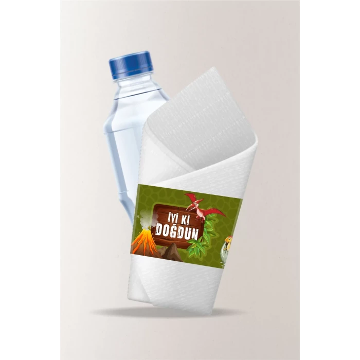 Dinozor Konsepti Peçete Sargısı 16lı