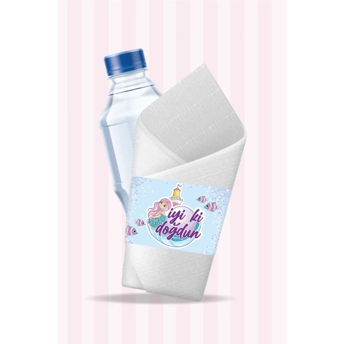 Deniz Kızı Konsepti Peçete Sargısı 16lı