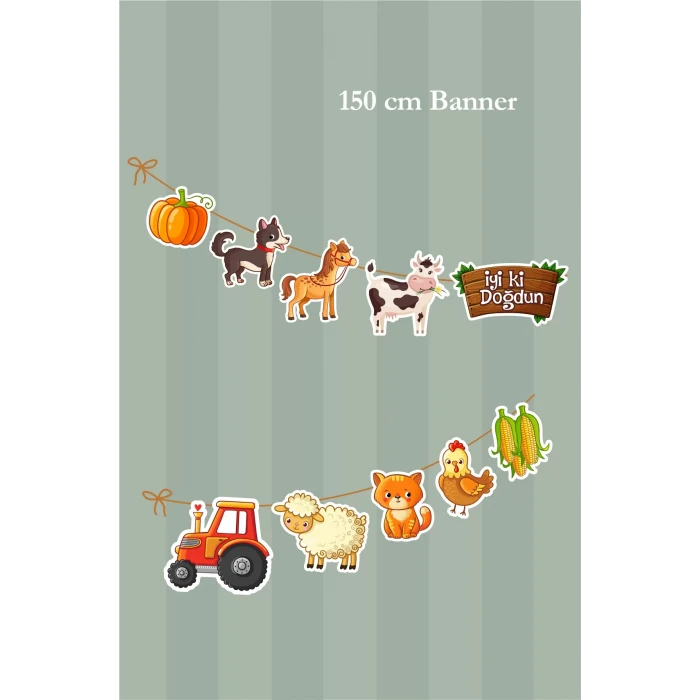 Çiftlik Konsepti Büyük Banner *Kalın Kağıt 150cm