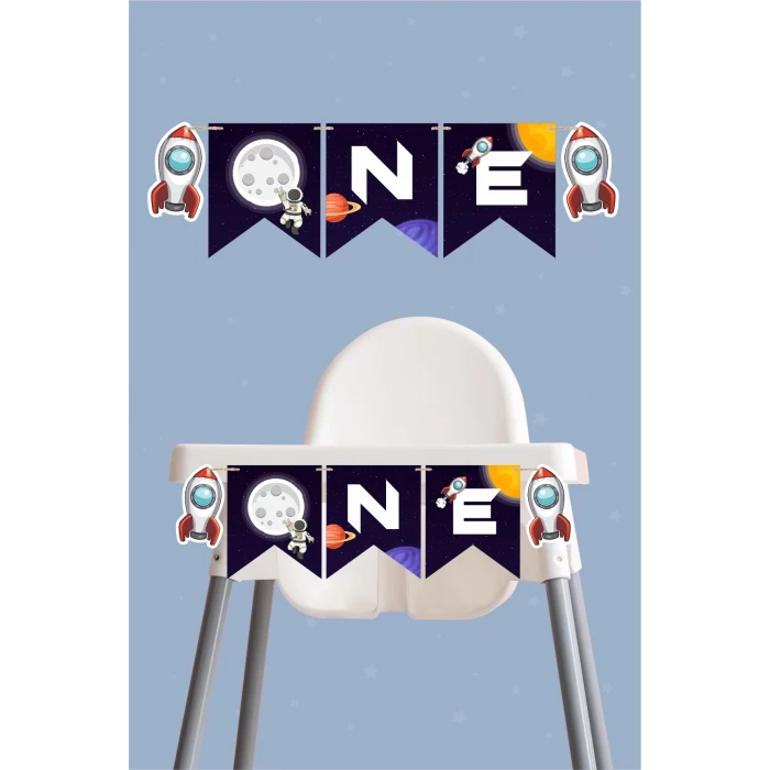 Uzay Temalı ONE Banner *Kalın Kağıt