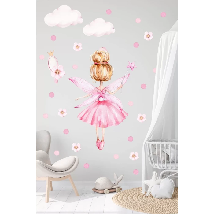 Balerin Kız Duvar Sticker 50x70 cm