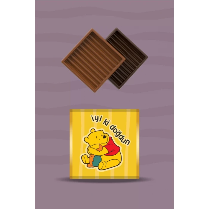 Winnie the Pooh Temalı Çikolata Sargısı 20li