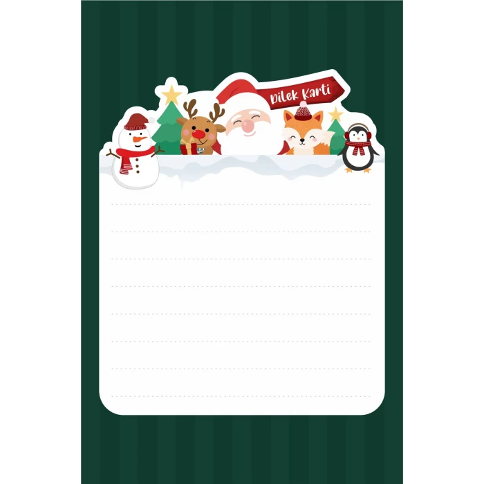 Kış Konseptli Doğum Günü Dilek Kartı 20li