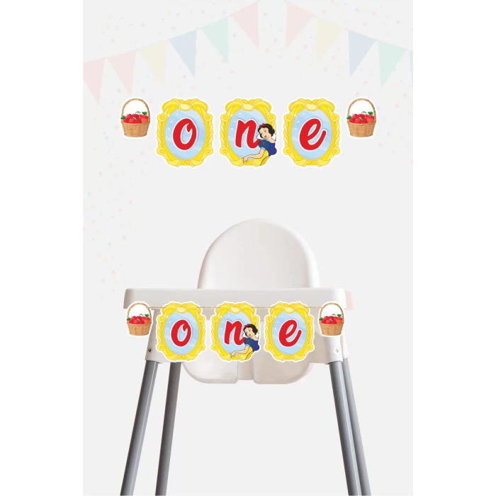 Pamuk Prenses ONE Banner (Kalın Kağıt) *Doğum Günü