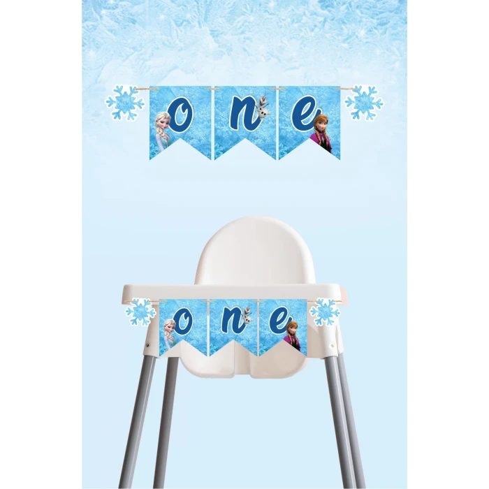 Frozen Karlar Ülkesi One Banner (Kalın Kağıt) *Doğum Günü