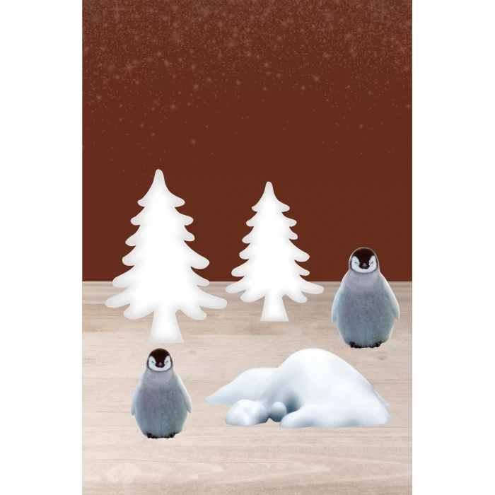 Kar Konsepti Ayaklı Pano Set * Doğum Günü