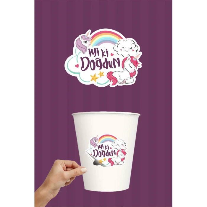 Unicorn Sticker 20li (Yapışkanlı Kağıt)