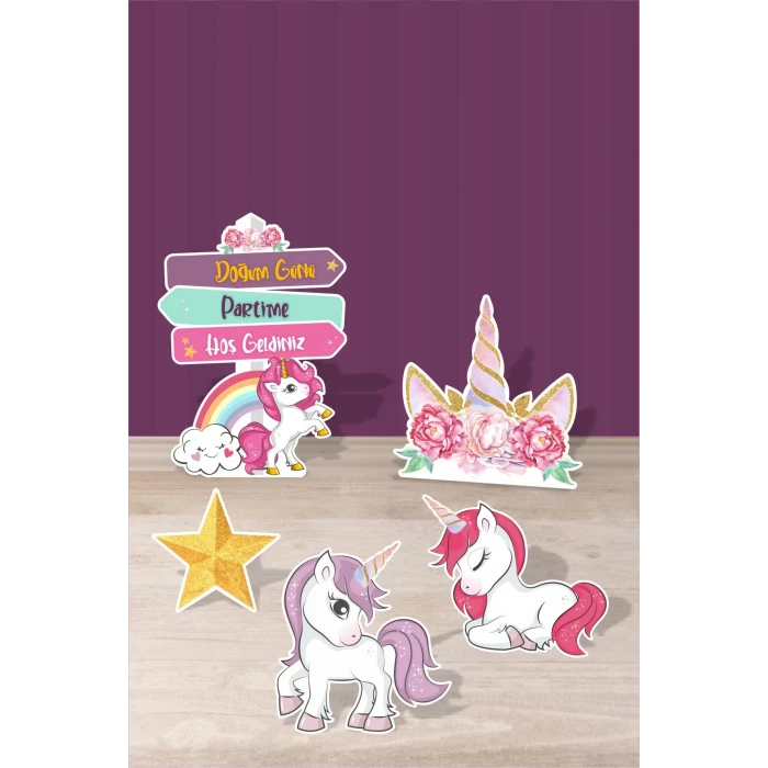 Unicorn Ayaklı Pano Set