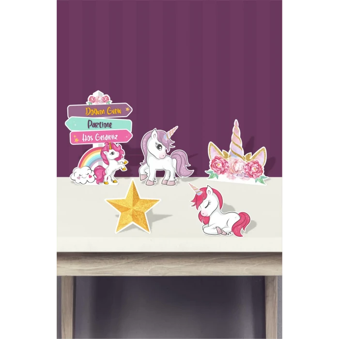 Unicorn Ayaklı Pano * Masa Üstü (Kalın Kağıt)