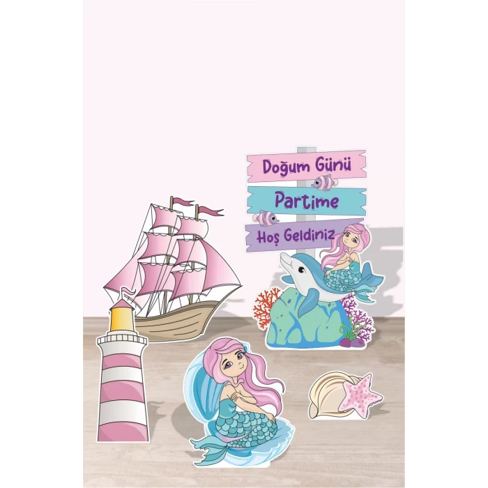 Deniz Kızı Ayaklı Pano Seti