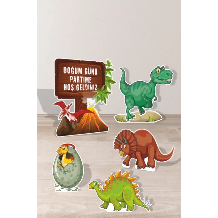 Dinozor Konseptli Ayaklı Pano Seti