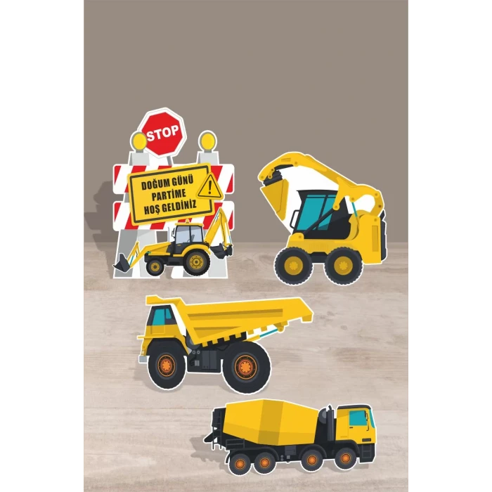 İş Makinaları Ayaklı Pano Seti