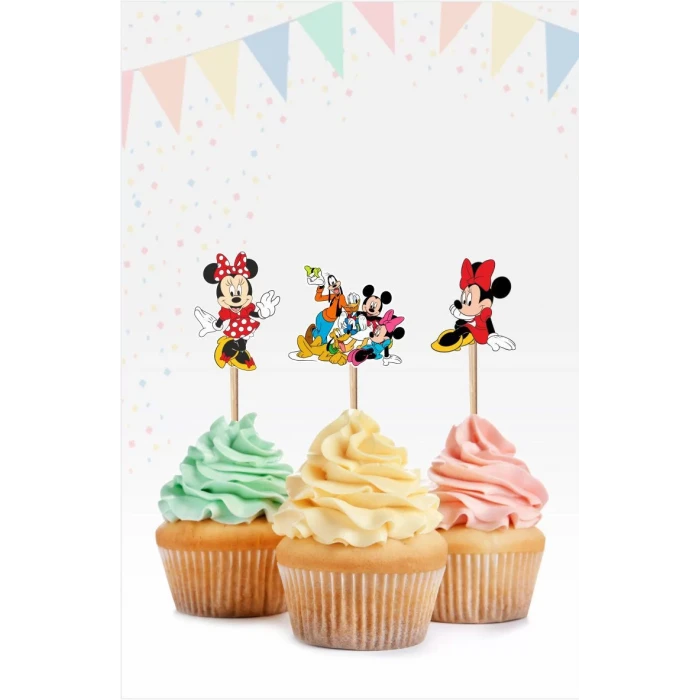 Minnie Mouse Cupcake Süsü *Kalın Kağıt
