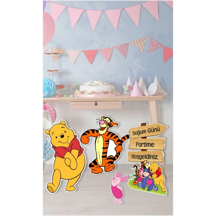 Winnie The Pooh Ayaklı Pano Seti
