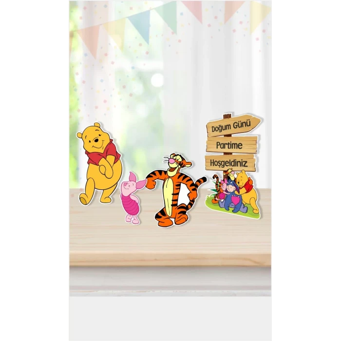 Winnie The Pooh Ayaklı Pano Seti ( Masa Üstü ) ** Kalın Kağıt