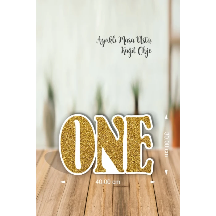 ONE Ayaklı Masa Üstü Kağıt Obje