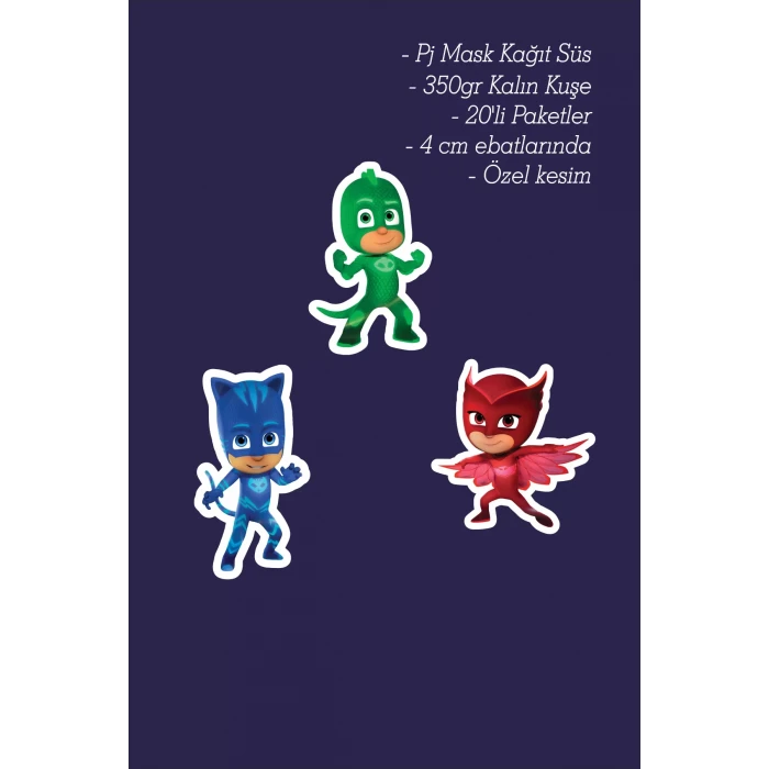 Pj Mask Kağıt Figür Objeler