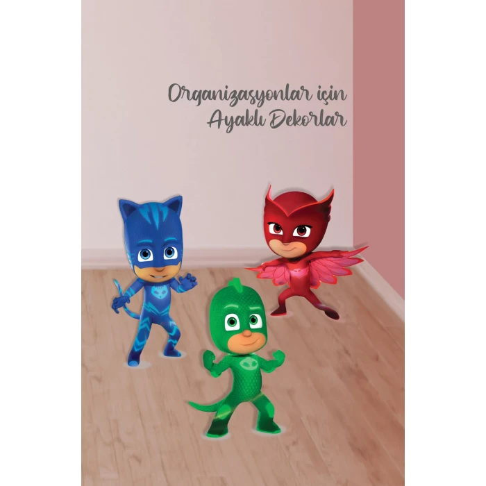 Pj mask Ayaklı Pano Seti ( Ayaklı Dekor Pano )