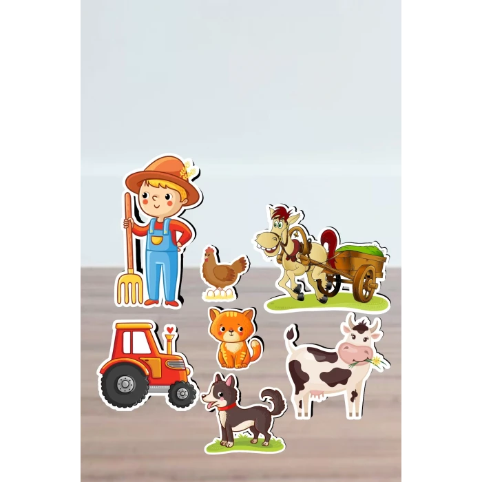 Çiftlik Konseptli Ayaklı Pano Seti