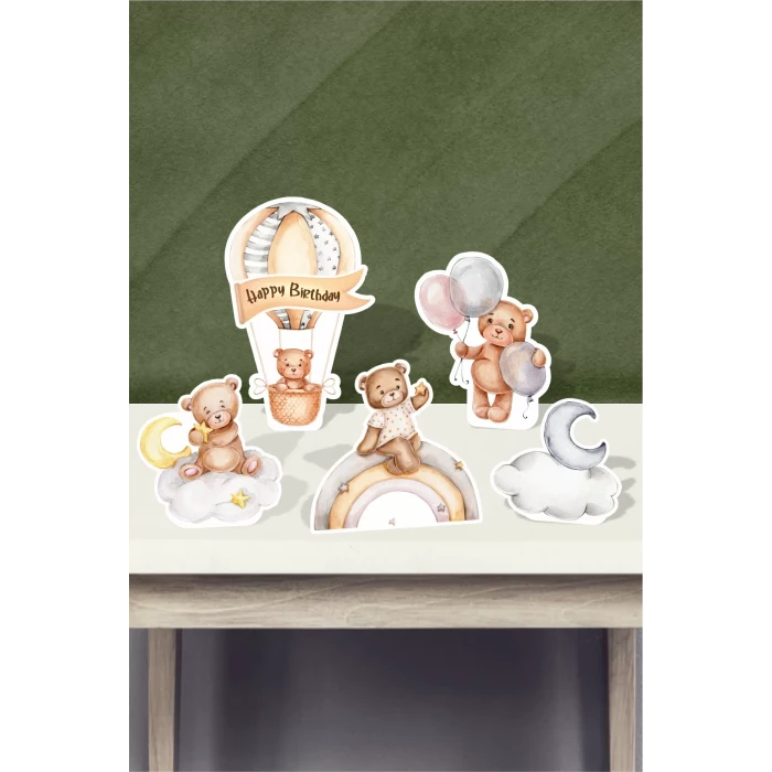 Ayıcık Temalı * Masa Üstü Set (Kağın Kağıt)